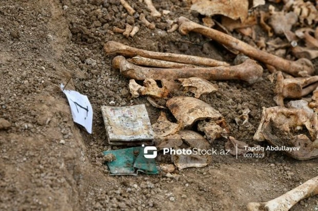 В Ходжалы обнаружены фрагменты человеческих костей - ВИДЕО