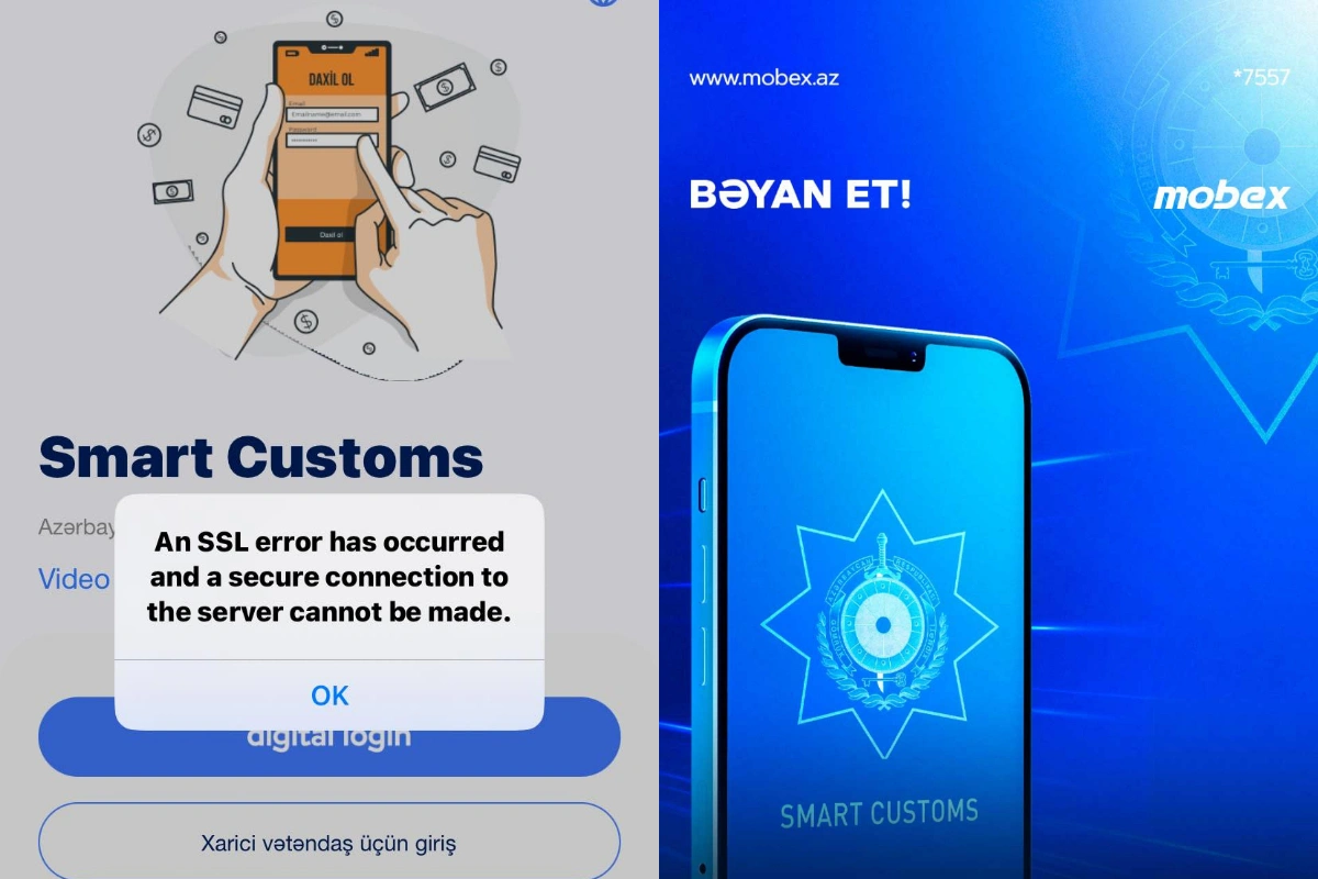 “Smart Customs” tətbiqində yaranan problem aradan qaldırılıb - YENİLƏNİB + FOTO