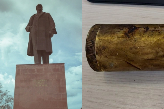 В памятнике Ленину нашли утерянную капсулу с посланием - ФОТО
