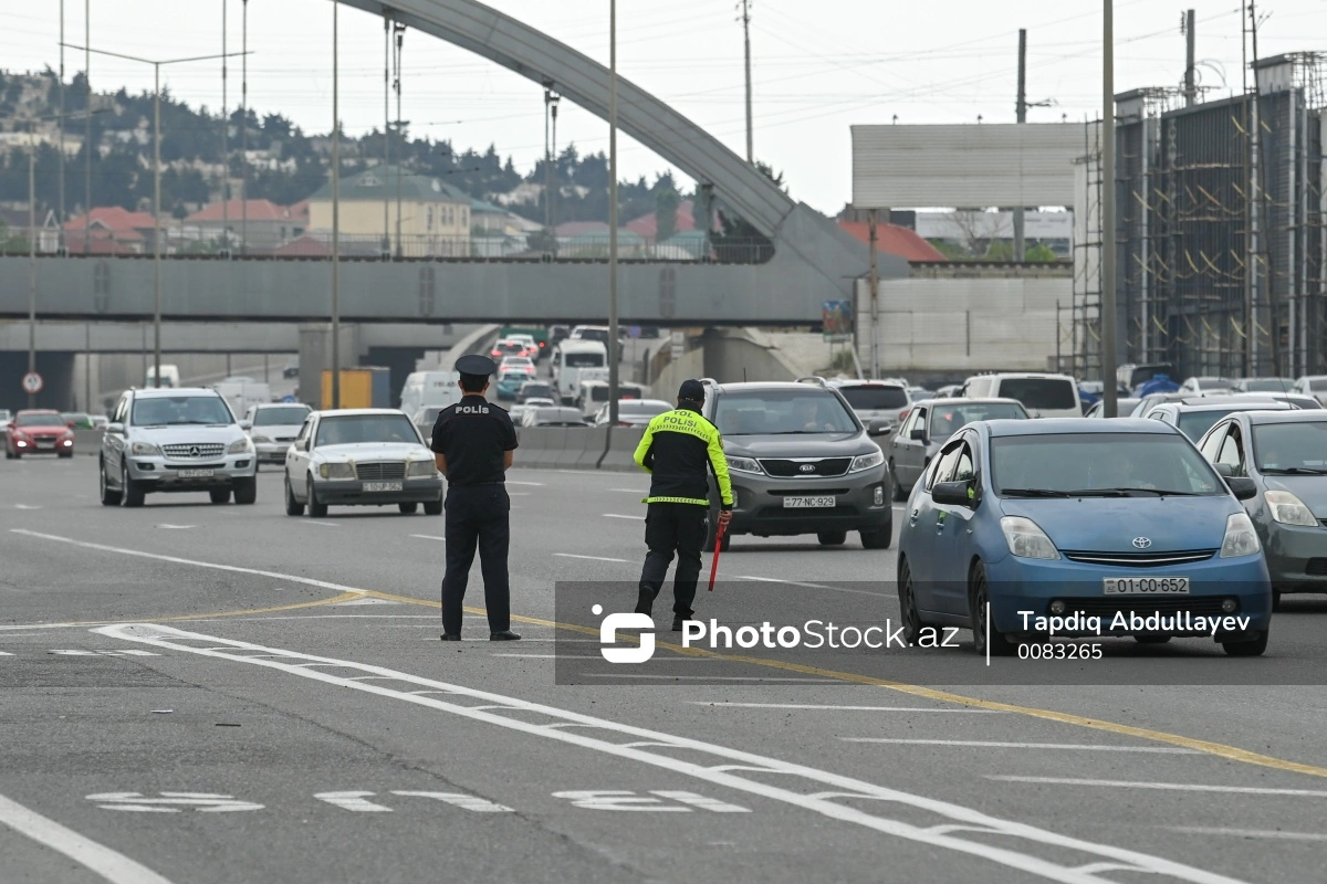 Yol polisi reyd keçirir - FOTOREPORTAJ + VİDEO