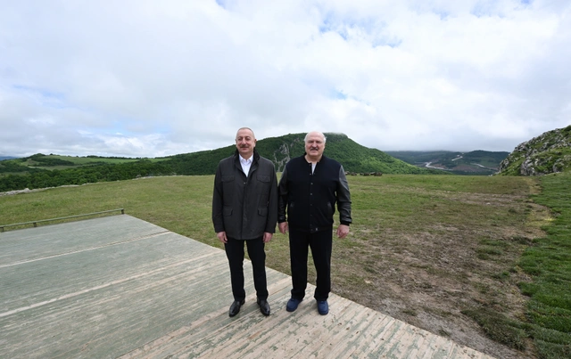 İlham Əliyev və Aleksandr Lukaşenko Cıdır düzündə olublar - FOTO