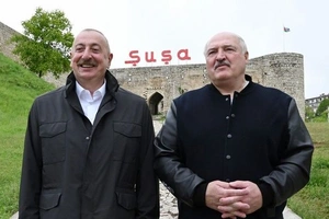 В Шуше состоялся совместный обед президентов Азербайджана и Беларуси