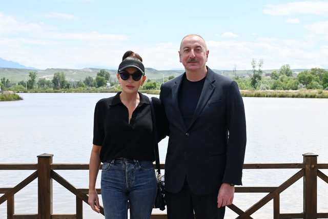 Ильхам Алиев и Мехрибан Алиева приняли участие в открытии отеля Ağalı в Зангиланском районе
