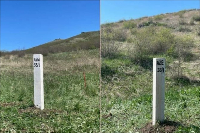 Работы по демаркации в селе Хейримли на границе Азербайджана и Армении близятся к завершению