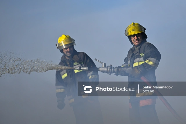 В Товузском районе произошел пожар: есть пострадавший