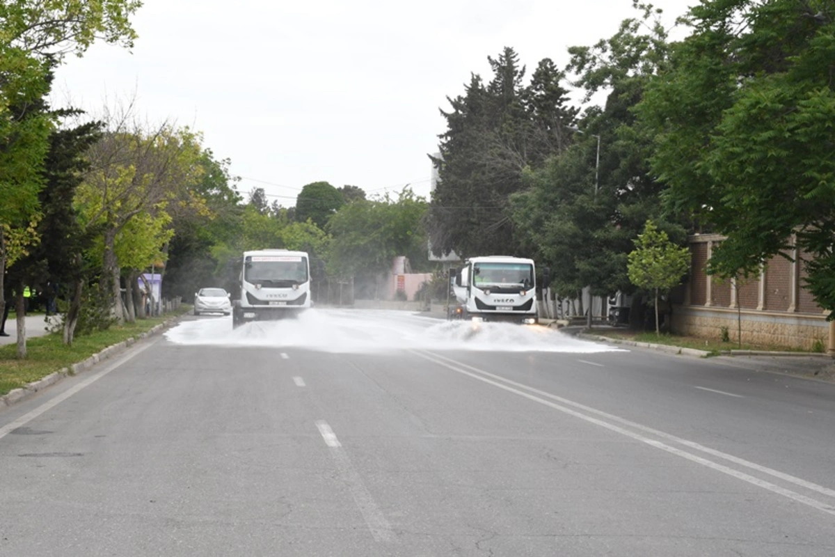 Сегодня вымыты более 500 улиц Баку