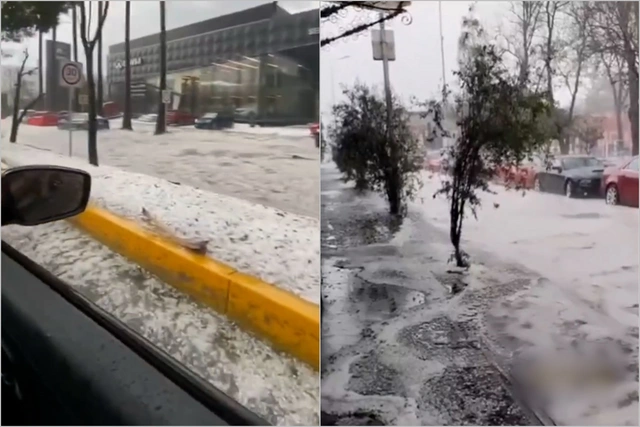 В Мексике началось "снежное" наводнение