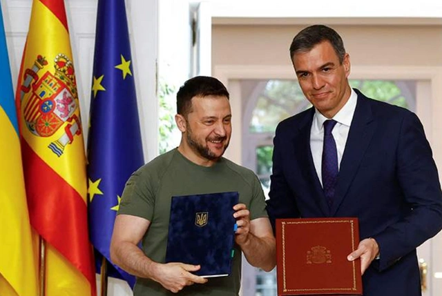 Zelenski və İspaniyanın Baş naziri Pedro Sançes saziş imzaladılar