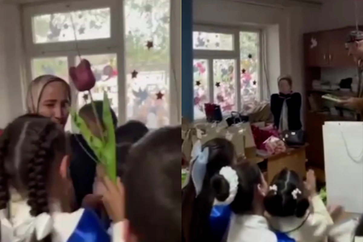 В России школьники вручили учительнице уникальный подарок