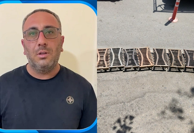 В Баку задержан серийный похититель канализационных решеток