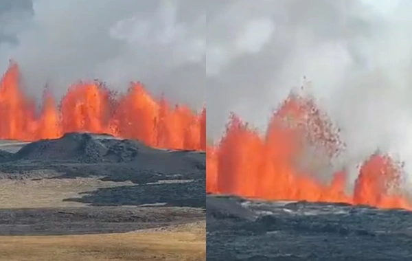 İslandiyada yeni vulkan püskürməsi başlayıb