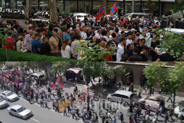 У здания МИД Армении начались столкновения: есть задержанные