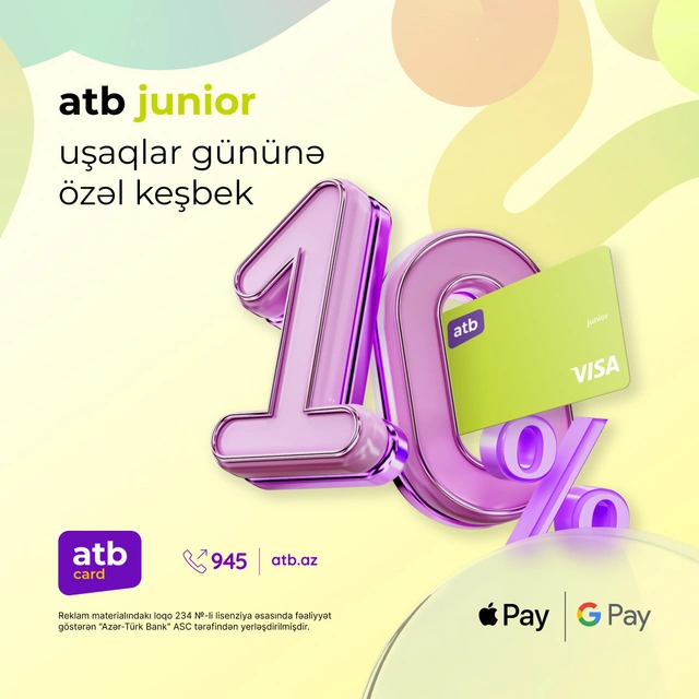 Azer Turk Bank объявляет 10% кешбэк кампанию