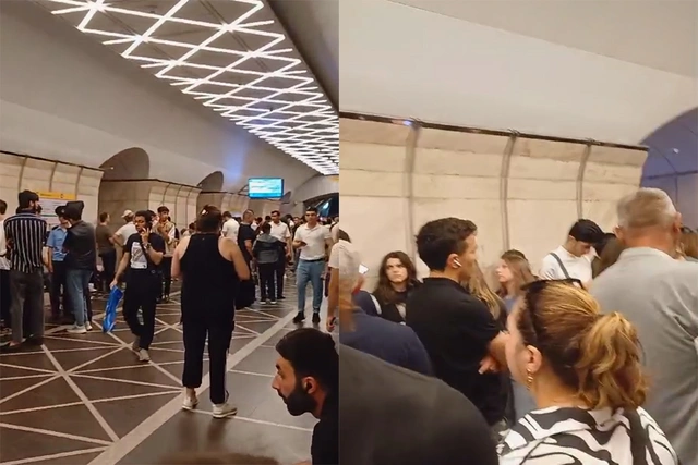 Bakı metrosunda dəhşətli hadisə: Qatar relslərə yıxılan vətəndaşın üstündən keçdi