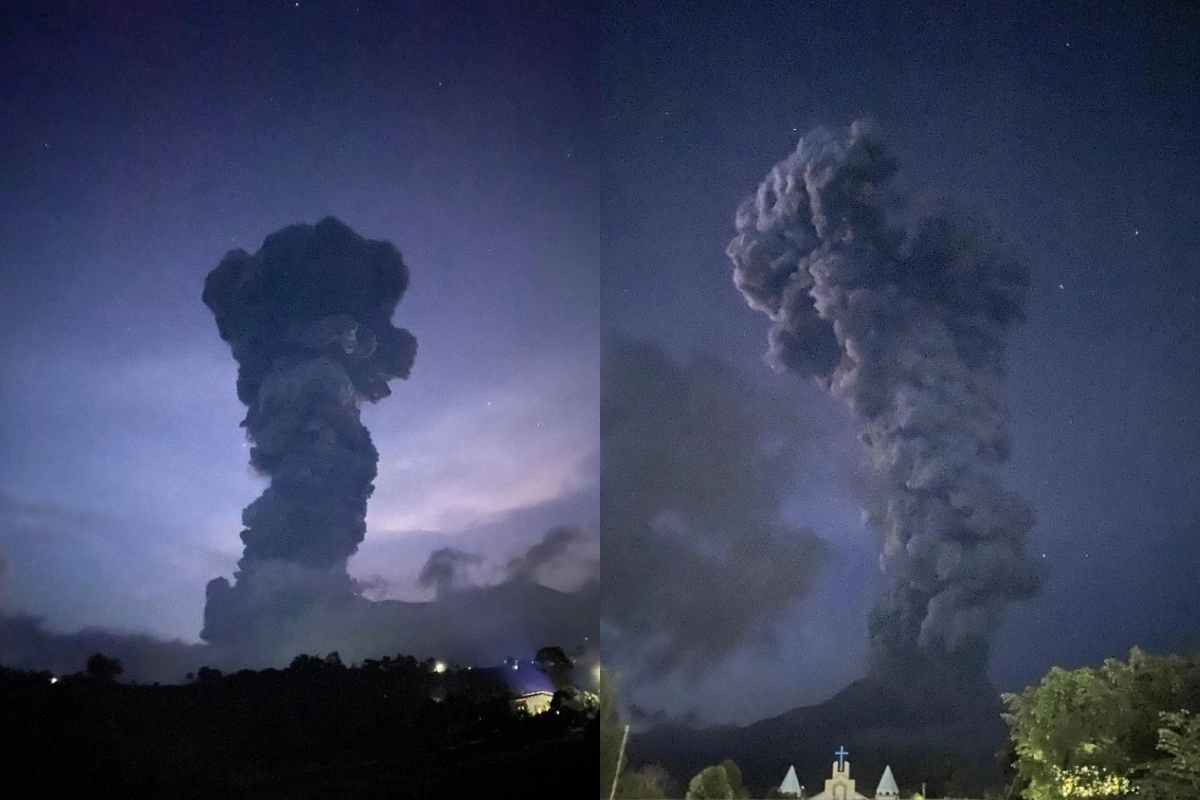 Filippində vulkanın püskürməsi səbəbindən 30-a yaxın reys təxirə salınıb