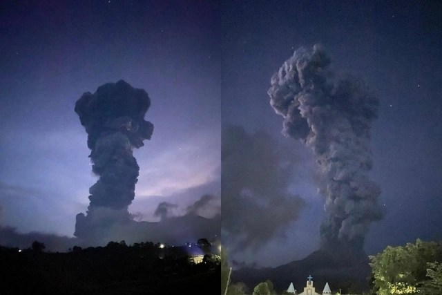 Filippində vulkanın püskürməsi səbəbindən 30-a yaxın reys təxirə salınıb