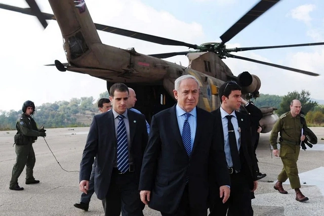 Из-за поломки вертолета Нетаньяху не успел на церемонию на горе Герцля