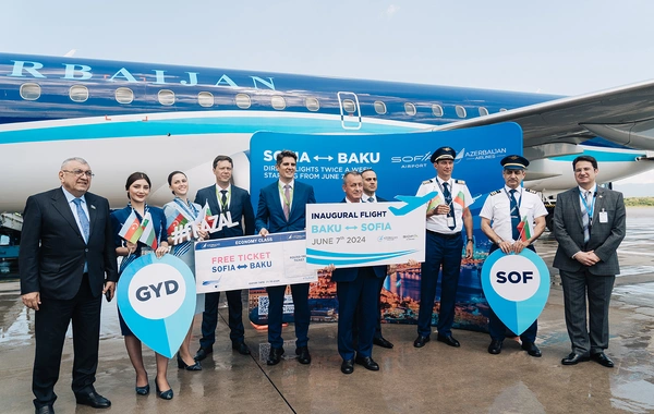 AZAL выполнил первый рейс по маршруту Баку - София