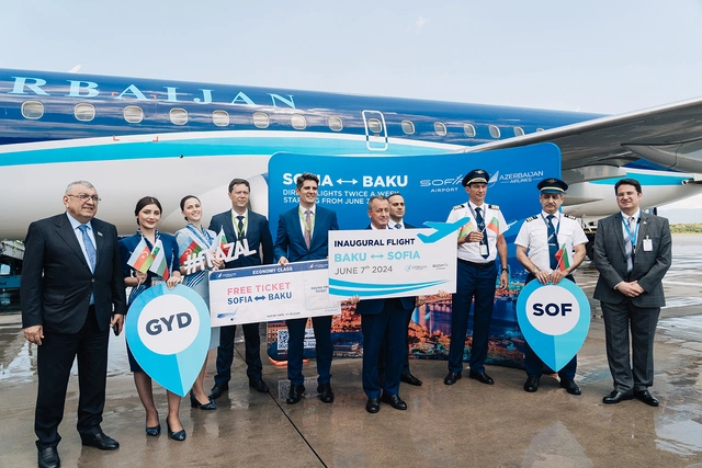 AZAL выполнил первый рейс по маршруту Баку - София