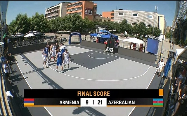 Очередная победа сборной Азербайджана по баскетболу, разгромившей команду Армении