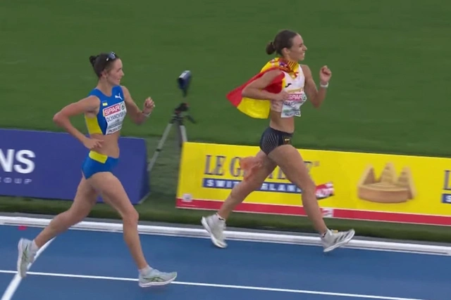 Испанская спортсменка упустила медаль, решив отпраздновать успех до финиша