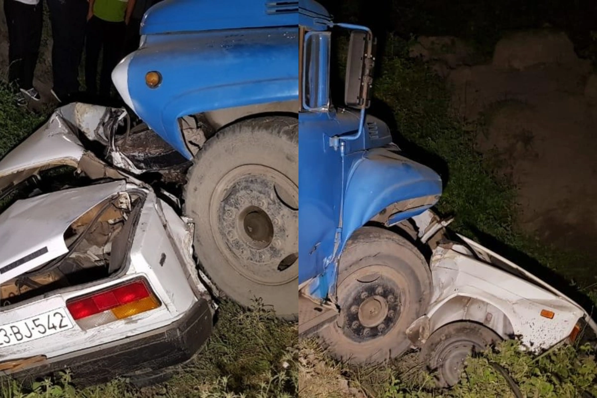 Göyçayda VAZ-2107 yük avtomobili ilə toqquşdu: Sürücü öldü