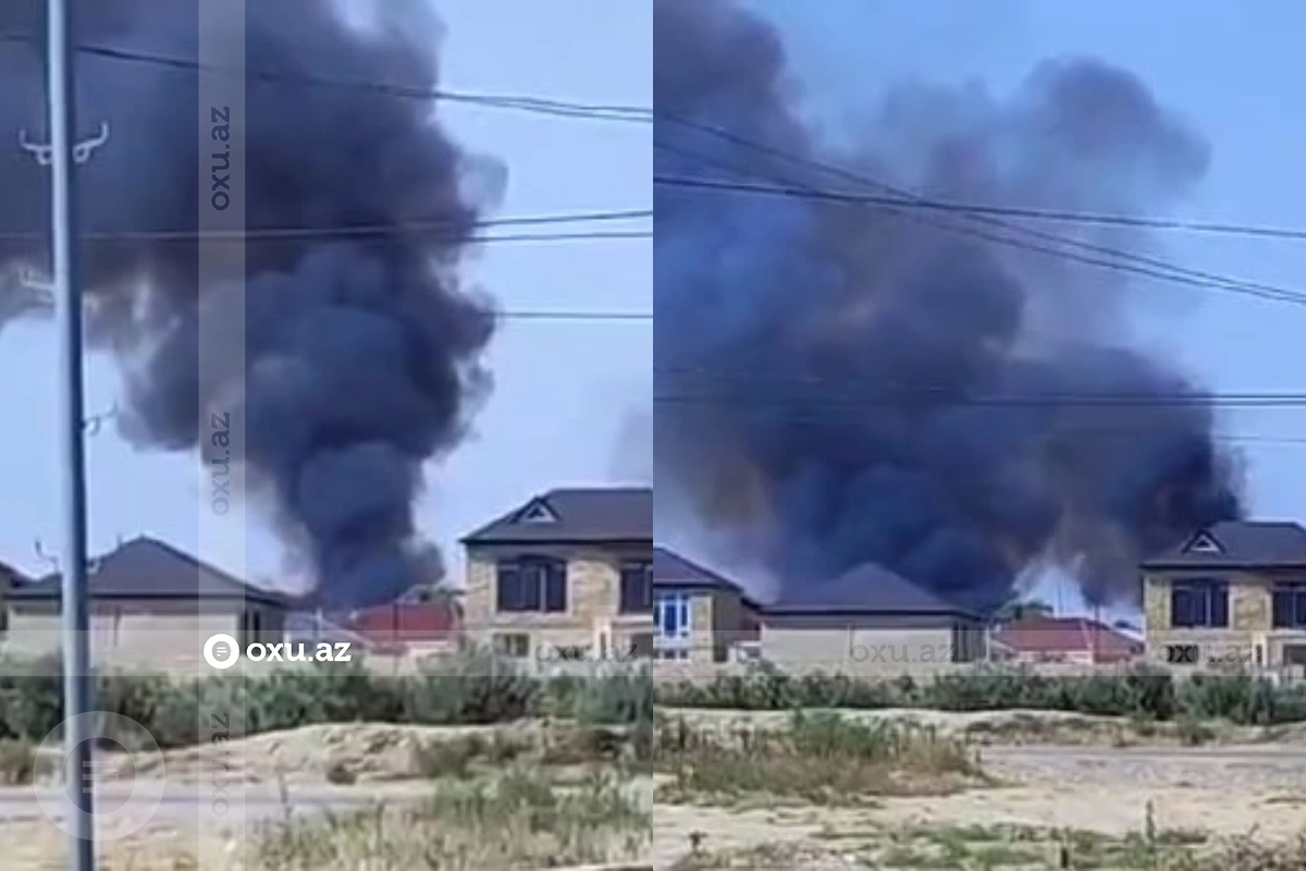 В Абшеронском районе горит дом