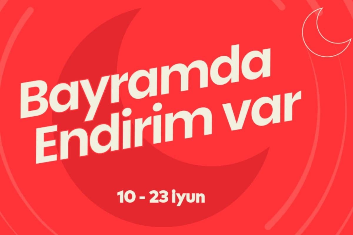 Bayramda endirim var!