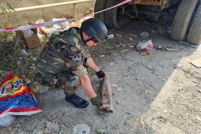 В Сумгайыте обнаружен снаряд