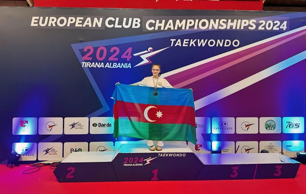 Azərbaycan taekvondoçusu klublararası Avropa çempionatında gümüş medal qazanıb