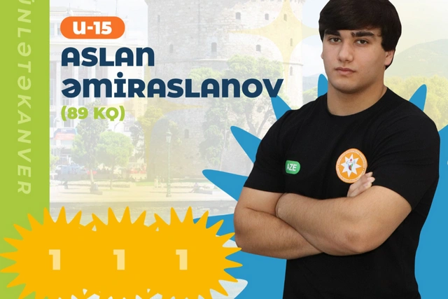 Aslan Əmiraslanov 3 qızıl medalla Avropa çempionu olub