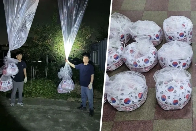 Южнокорейские активисты вновь отправили шары в КНДР