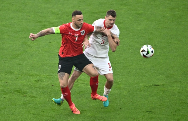 Евро-2024: сборная Австрии одержала победу над командой Польши в матче второго тура