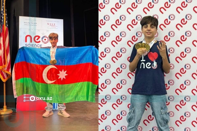 Азербайджанский подросток удостоился золотой медали в США