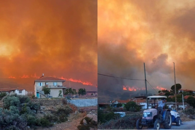 В Турции усилился лесной пожар: жители двух кварталов были эвакуированы