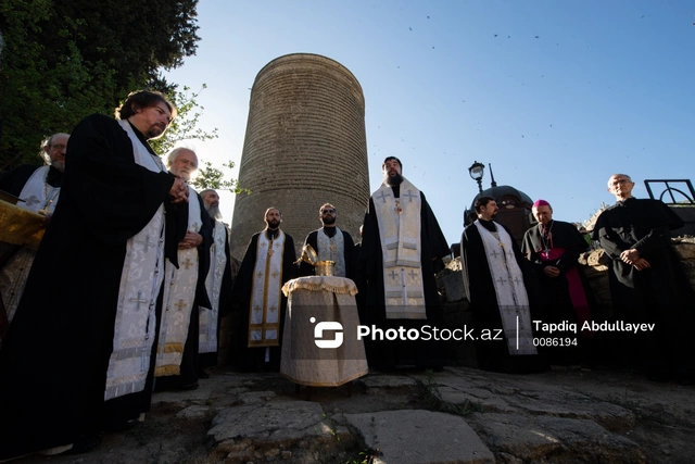 Bakıda Xristian icmasının nümayəndələri Müqəddəs Varfolomey kilsəsini ziyarət ediblər