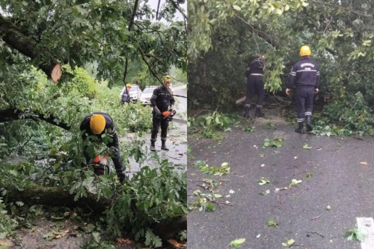 Восстановлено движение на трассе в Габалинском районе