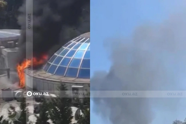 В Баку потушен пожар в одном из известных ресторанов