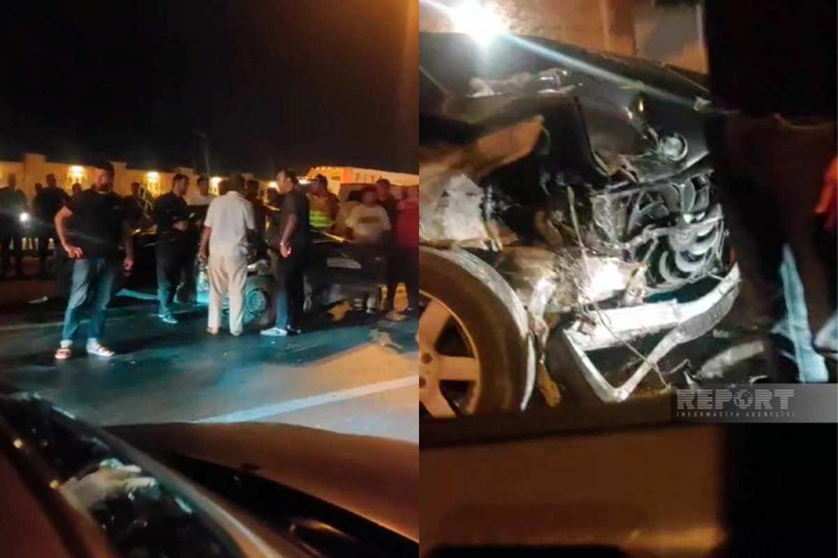 На аэропортовском шоссе в Баку произошла цепная авария: есть пострадавшие