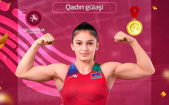 Азербайджанская спортсменка стала чемпионкой Европы по борьбе