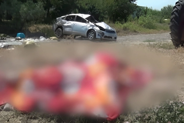 Стали известны подробности аварии в Кюрдамире: автомобиль перевернулся несколько раз