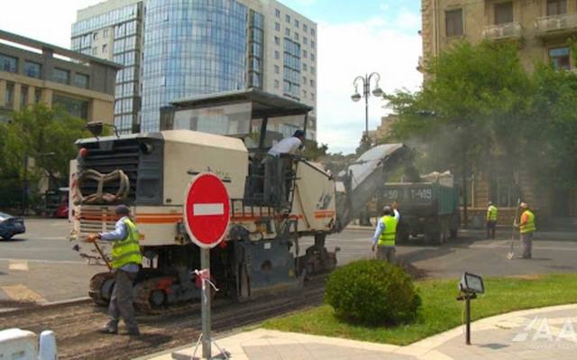На еще одной улице Баку будут проводиться ремонтные работы