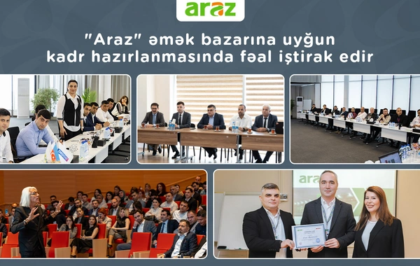 "Araz" supermarketlər şəbəkəsi əmək bazarına uyğun kadr hazırlanmasında fəal iştirak edir