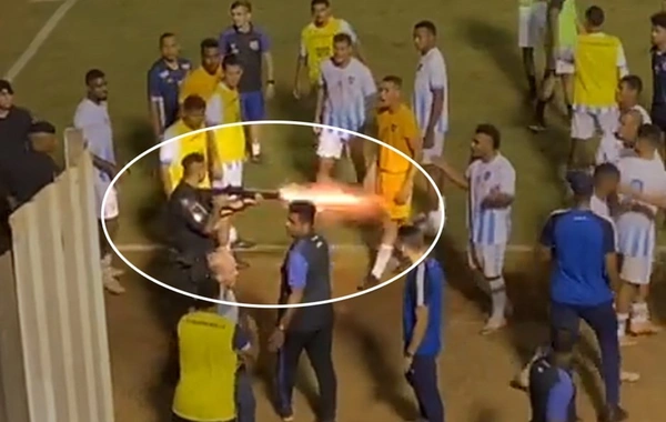 Braziliyada futboldan sonra şok hadisə: Polis meydanda qapıçını ayağından güllələdi