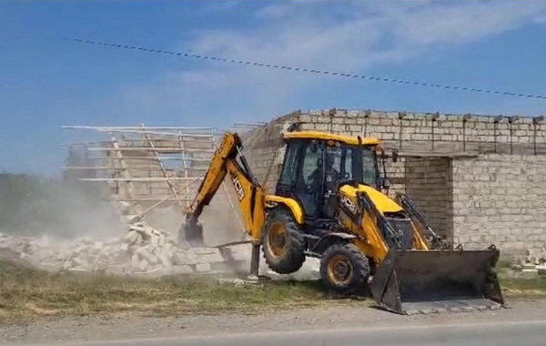 В Губинском районе снесена незаконная постройка