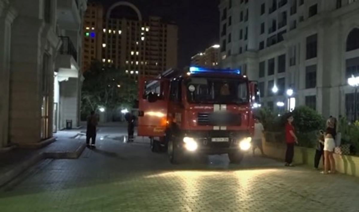 Bakıda çoxmərtəbəli yaşayış binasında baş verən yanğının səbəbi məlum oldu