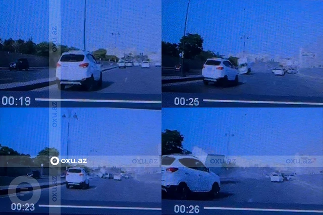 Авария в Баку: водитель грузовика не справился с управлением