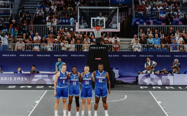 Париж-2024: женская сборная Азербайджана по баскетболу 3x3 провела очередной матч
