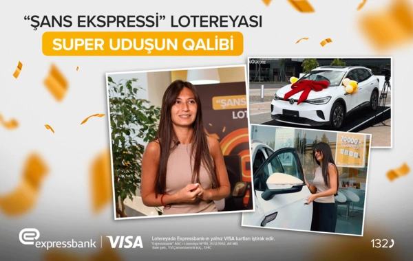 "Expressbank" lotereyanın qalibinə avtomobil təqdim etdi