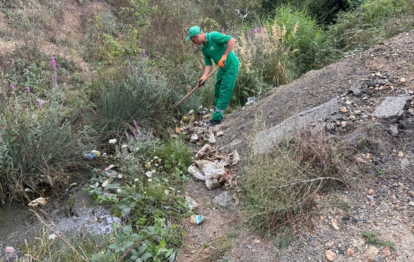 DETX Şuşa-Laçın yolunda bulağın ətrafında yaranmış xoşagəlməz vəziyyətlə bağlı məlumat yaydı